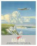 Fly to Australia by British Overseas Airways Corporation (BOAC) and Qantas Airlines-Frank Wootton-Giclee Print