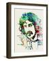 Frank Zappa-Nelly Glenn-Framed Art Print