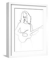 Frank Zappa-Logan Huxley-Framed Art Print