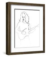 Frank Zappa-Logan Huxley-Framed Art Print