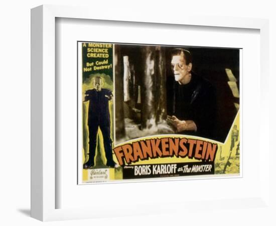 Frankenstein, Boris Karloff, 1931-null-Framed Art Print