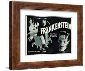 Frankenstein, Boris Karloff, 1931-null-Framed Art Print