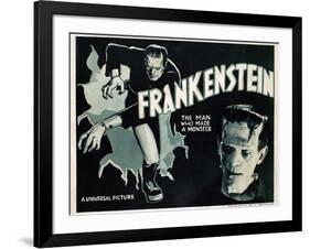 Frankenstein, Boris Karloff, 1931-null-Framed Art Print