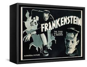 Frankenstein, Boris Karloff, 1931-null-Framed Stretched Canvas