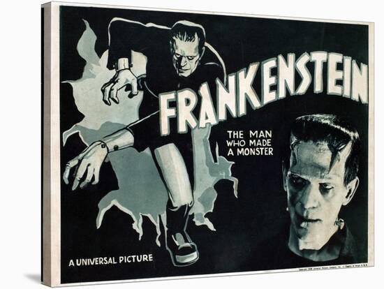 Frankenstein, Boris Karloff, 1931-null-Stretched Canvas