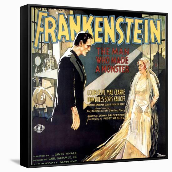 Frankenstein, Boris Karloff, Mae Clarke, 1931-null-Framed Stretched Canvas