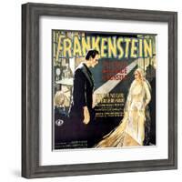 Frankenstein, Boris Karloff, Mae Clarke, 1931-null-Framed Art Print