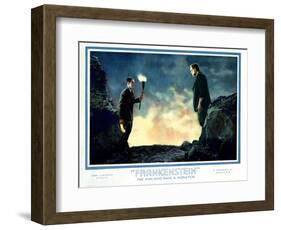 Frankenstein, Colin Clive, Boris Karloff, 1931-null-Framed Art Print