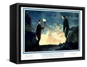 Frankenstein, Colin Clive, Boris Karloff, 1931-null-Framed Stretched Canvas