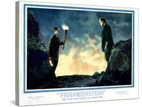 Frankenstein, Colin Clive, Boris Karloff, 1931-null-Stretched Canvas