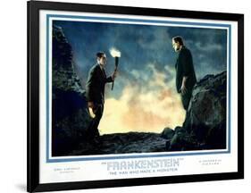 Frankenstein, Colin Clive, Boris Karloff, 1931-null-Framed Art Print