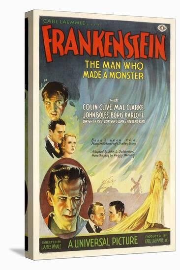 Frankenstein, Directed by James Whale, 1931-null-Stretched Canvas