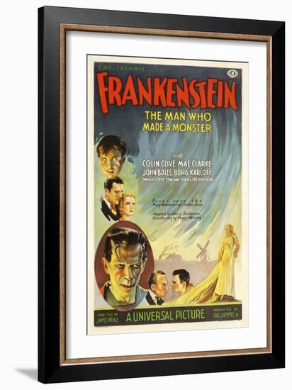 Frankenstein, Directed by James Whale, 1931-null-Framed Giclee Print