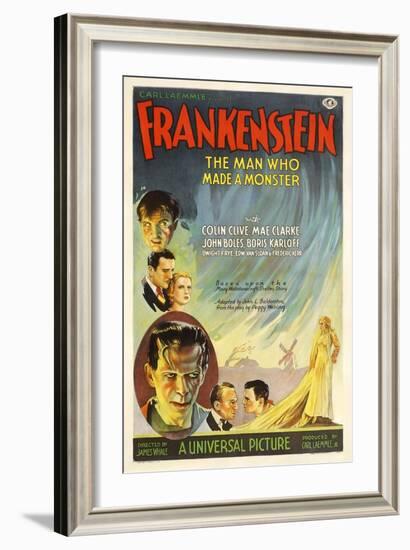 Frankenstein, Directed by James Whale, 1931-null-Framed Giclee Print