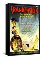 Frankenstein, Dwight Frye, John Boles, Mae Clarke, Boris Karloff, Edward Van Sloan, 1931-null-Framed Stretched Canvas