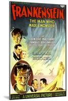 Frankenstein, Dwight Frye, John Boles, Mae Clarke, Boris Karloff, Edward Van Sloan, 1931-null-Mounted Art Print