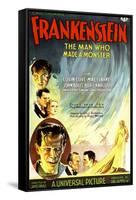 Frankenstein, Dwight Frye, John Boles, Mae Clarke, Boris Karloff, Edward Van Sloan, 1931-null-Framed Stretched Canvas