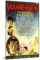 Frankenstein, Dwight Frye, John Boles, Mae Clarke, Boris Karloff, Edward Van Sloan, 1931-null-Mounted Art Print