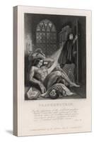 Frankenstein Frontispiece from Mary Shelley's Novel-null-Stretched Canvas