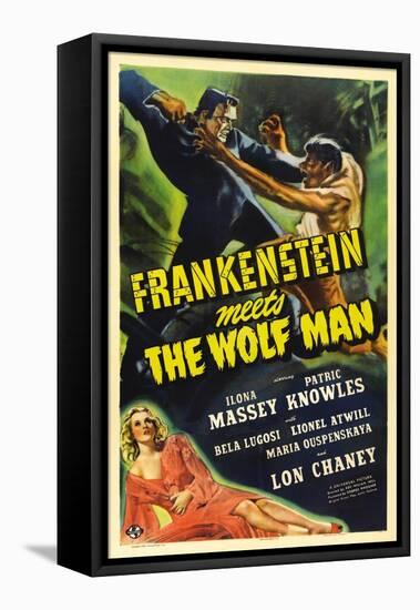 Frankenstein Meets the Wolf Man, 1943, Directed by Roy William Neill-null-Framed Stretched Canvas