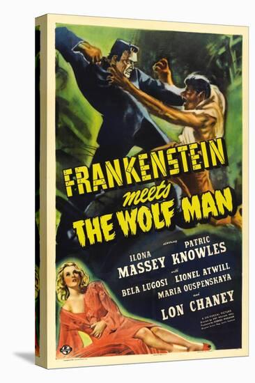 Frankenstein Meets the Wolf Man, 1943, Directed by Roy William Neill-null-Stretched Canvas