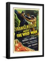 Frankenstein Meets the Wolf Man, 1943, Directed by Roy William Neill-null-Framed Giclee Print