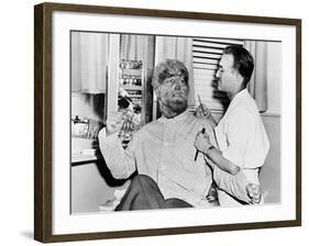 Frankenstein Meets the Wolf Man, 1943-null-Framed Photographic Print