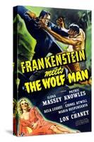 Frankenstein Meets the Wolf Man, 1943-null-Stretched Canvas