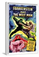 Frankenstein Meets the Wolf Man, 1943-null-Framed Art Print