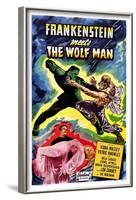 Frankenstein Meets the Wolf Man, 1943-null-Framed Art Print