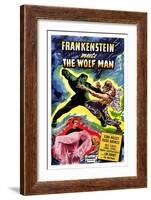 Frankenstein Meets the Wolf Man, 1943-null-Framed Art Print