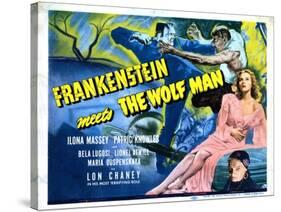 Frankenstein Meets the Wolf Man, Ilona Massey, Maria Ouspenskaya, 1943-null-Stretched Canvas