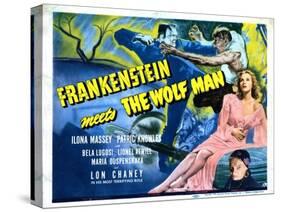 Frankenstein Meets the Wolf Man, Ilona Massey, Maria Ouspenskaya, 1943-null-Stretched Canvas
