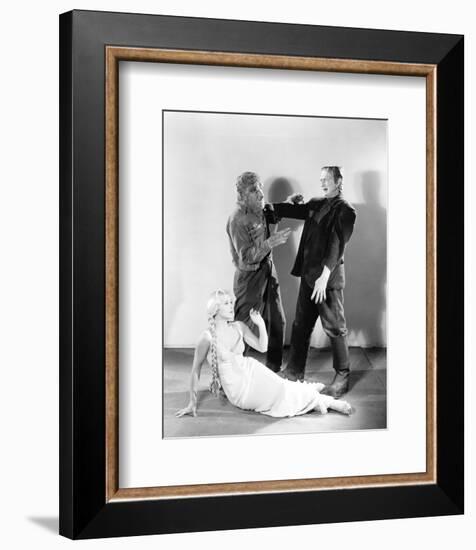 Frankenstein Meets the Wolf Man-null-Framed Photo