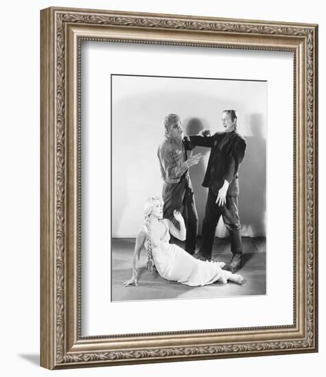 Frankenstein Meets the Wolf Man-null-Framed Photo