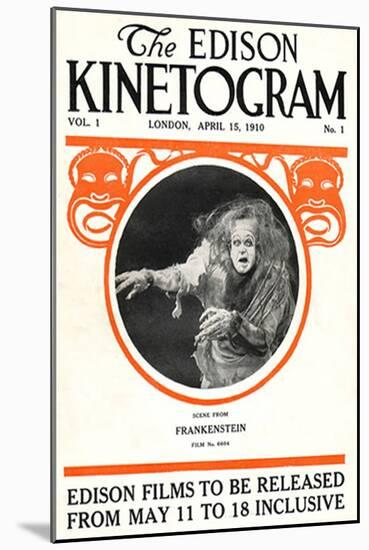 Frankenstein Movie Augustus Phillips 1910 Poster Print-null-Mounted Poster