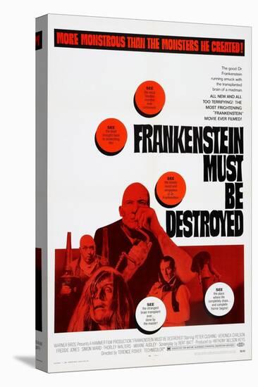 Frankenstein Must Be Destroyed, Freddie Jones, Peter Cushing, 1969-null-Stretched Canvas