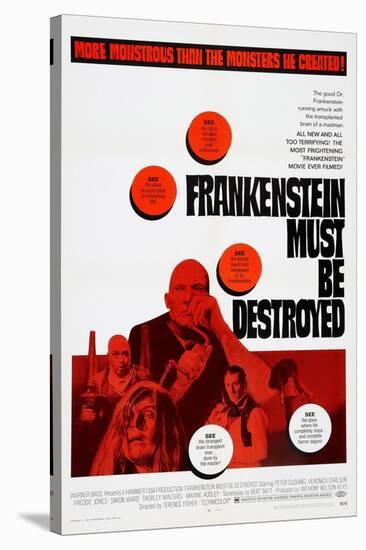 Frankenstein Must Be Destroyed, Freddie Jones, Peter Cushing, 1969-null-Stretched Canvas