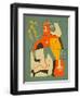 Frankenstein’s Monster-Jazzberry Blue-Framed Art Print