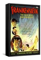 Frankenstein-null-Framed Stretched Canvas