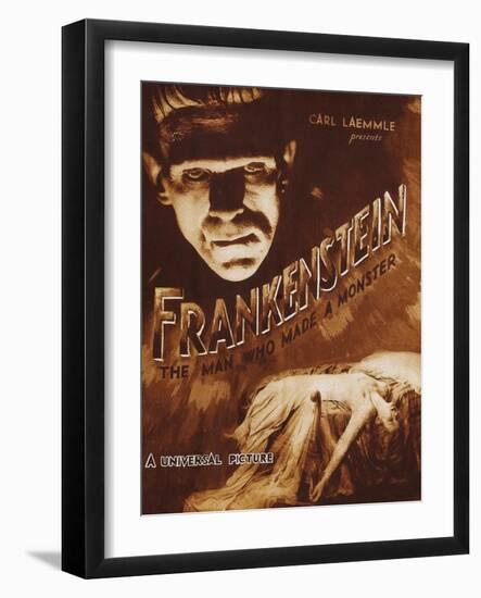 Frankenstein-null-Framed Art Print