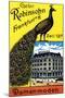 Frankfort Germany Peacock For Women's Clothes-Frankfurt-Mounted Art Print
