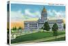 Frankfort, Kentucky - Exterior View of the State Capitol, c.1939-Lantern Press-Stretched Canvas