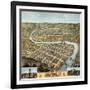 Frankfort, Kentucky - Panoramic Map-Lantern Press-Framed Art Print