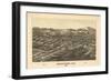 Frankfort, New York - Panoramic Map-Lantern Press-Framed Art Print