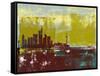 Frankfurt Abstract Skyline I-Emma Moore-Framed Stretched Canvas