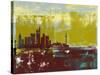 Frankfurt Abstract Skyline I-Emma Moore-Stretched Canvas