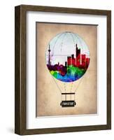 Frankfurt Air Balloon-NaxArt-Framed Art Print