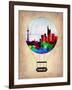 Frankfurt Air Balloon-NaxArt-Framed Art Print