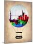 Frankfurt Air Balloon-NaxArt-Mounted Art Print